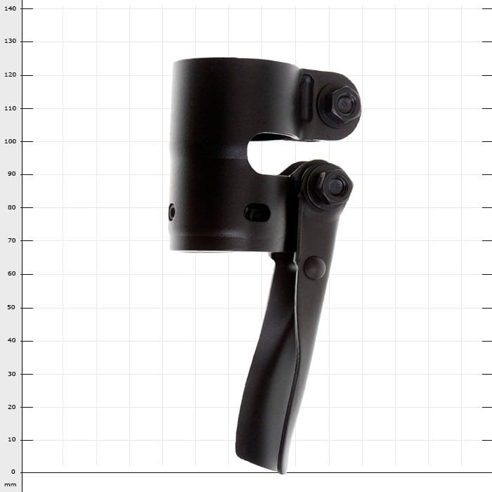 ArboRapid T3/TK3/T4 Lock M, serrure en métal noir avec levier et vis