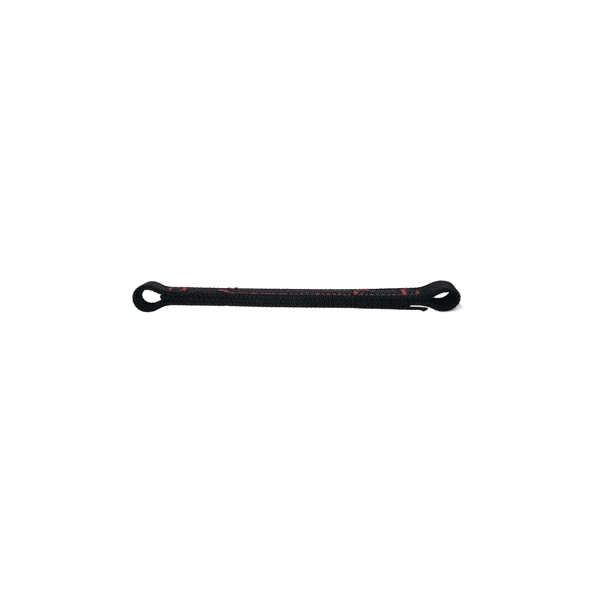 Ruban central TreeAustria Pro, ruban textile noir avec boucles aux deux extrémités, nom du fabricant visible en lettres rouges sur le ruban