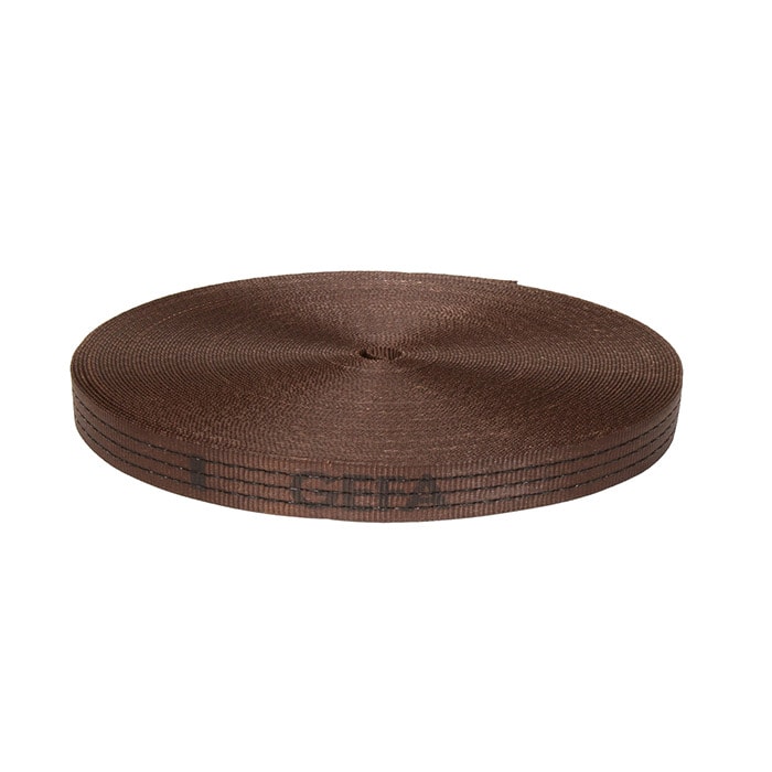 GEFA 2 t Sangle classique brune, enroulée, fabricant GEFA