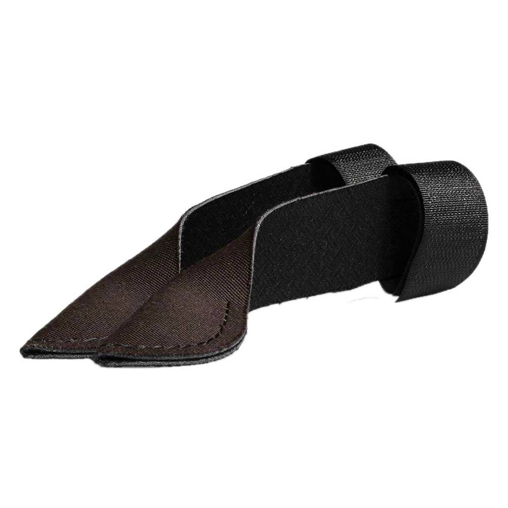 Protection contre les épines de chardon en marron et noir, en tissu avec fermeture velcro, deux pièces