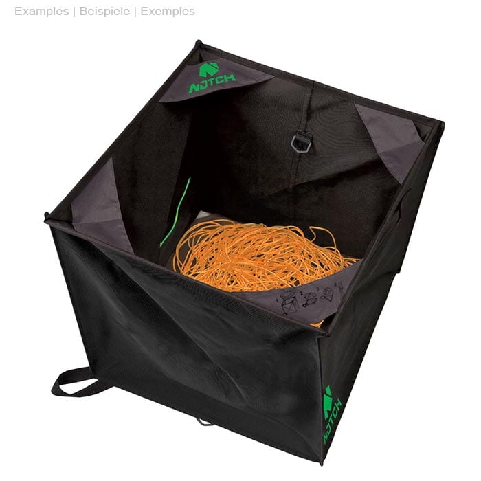 Pro Folding Cube de Notch, cube pliable noir avec corde orange à l’intérieur