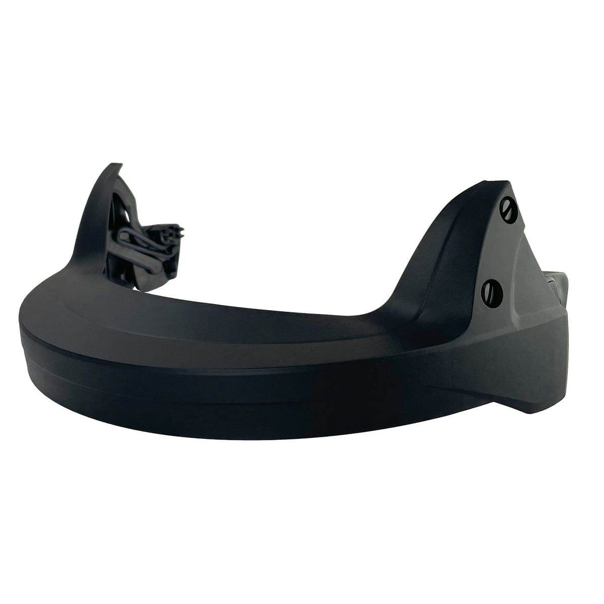 Visière de protection noire G3000 avec deux vis sur le côté et support pour la fixation