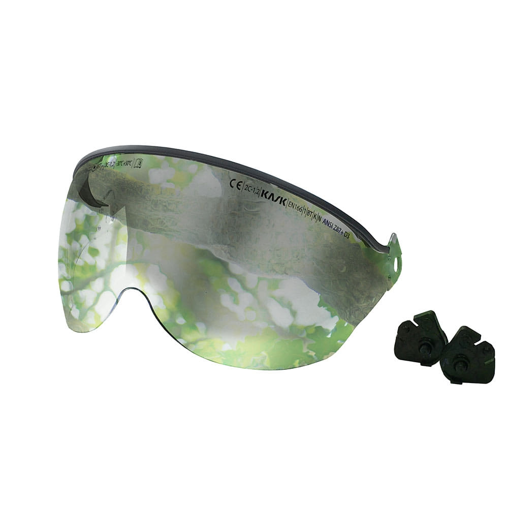 Visière V2 Plus Visière de casque miroir avec revêtement miroir et deux attaches noires