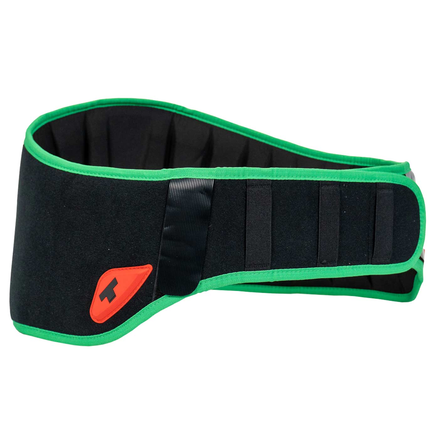 Rembourrage treeMOTION Ultra Comfort, rembourrage noir avec bordure verte et logo Teutoburger rouge sur le côté