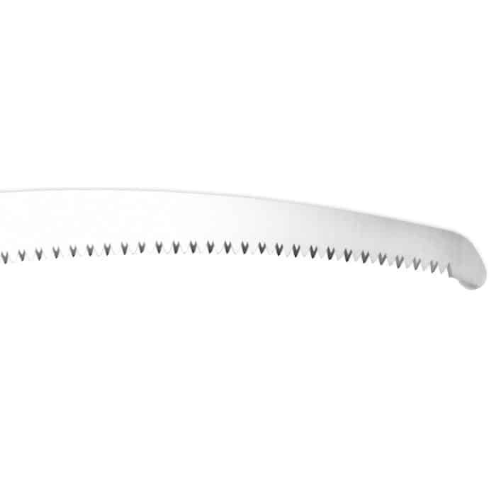 Zübat 390-7.5 Lame de scie, lame de scie incurvée avec dents acérées sur fond blanc