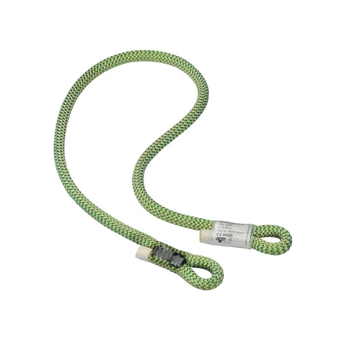 Ocean Sling 8, corde verte avec deux extrémités de boucle et une étiquette blanche