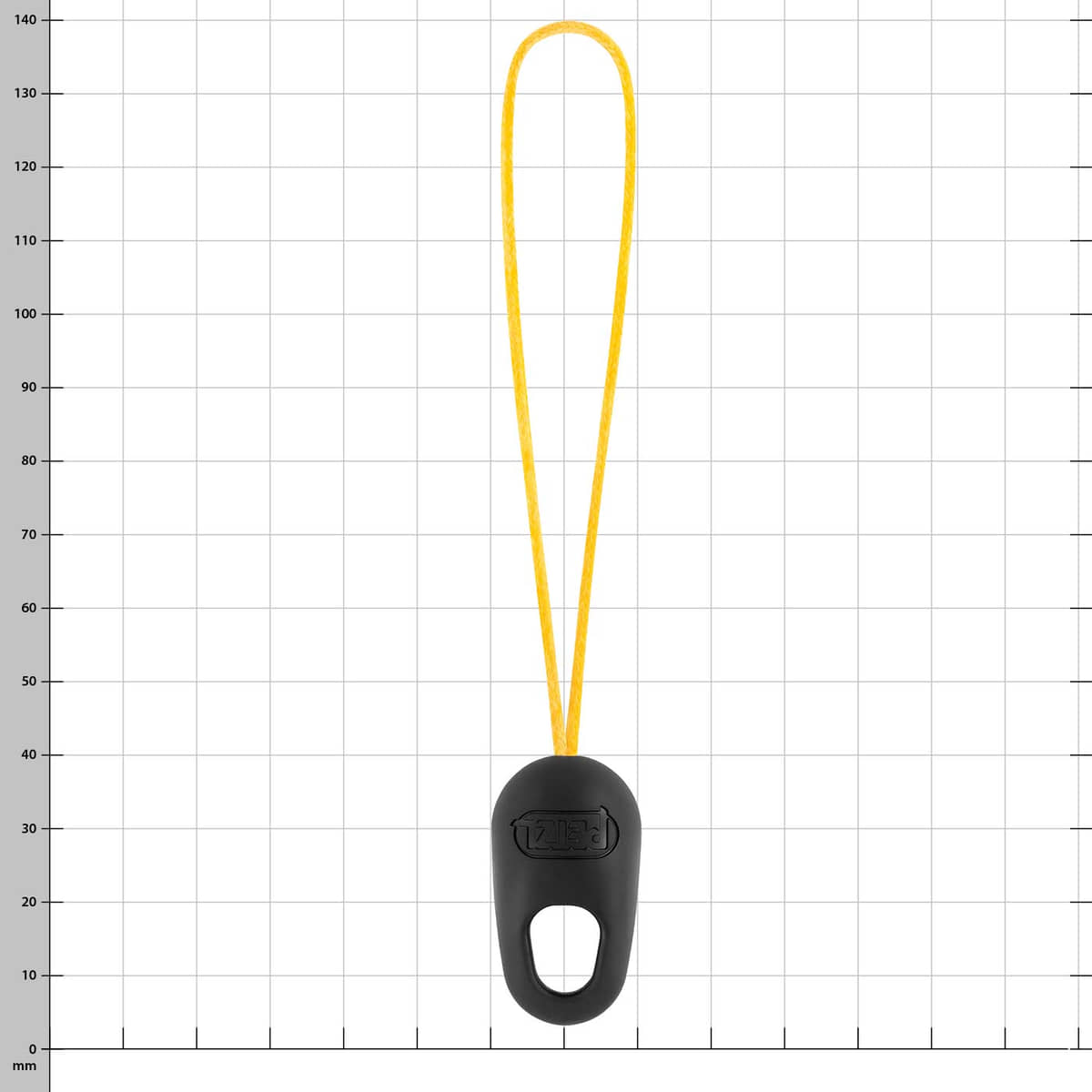 NAJA Affûtage Cerisier avec Poignée Noire et Boucle Jaune, Fabricant PETZL