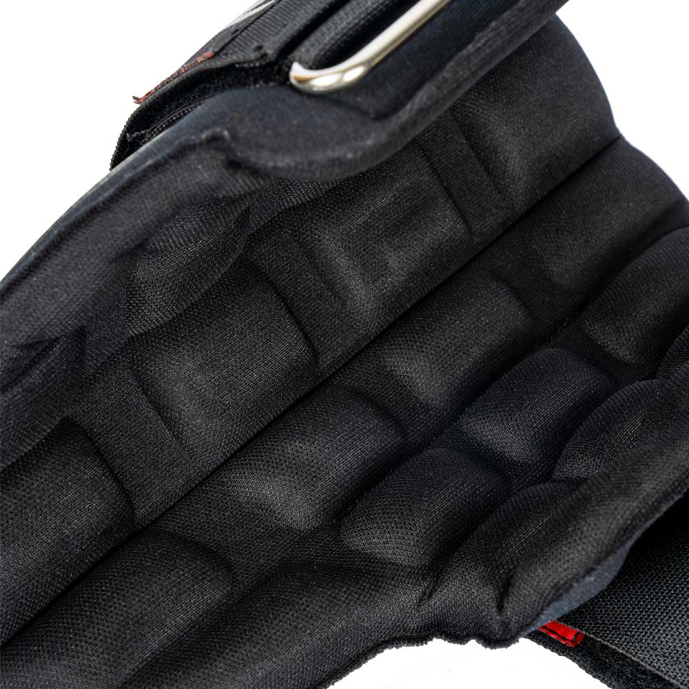 Revêtement en chardon Velcro noir, matériau textile rembourré avec couture visible et clip métallique