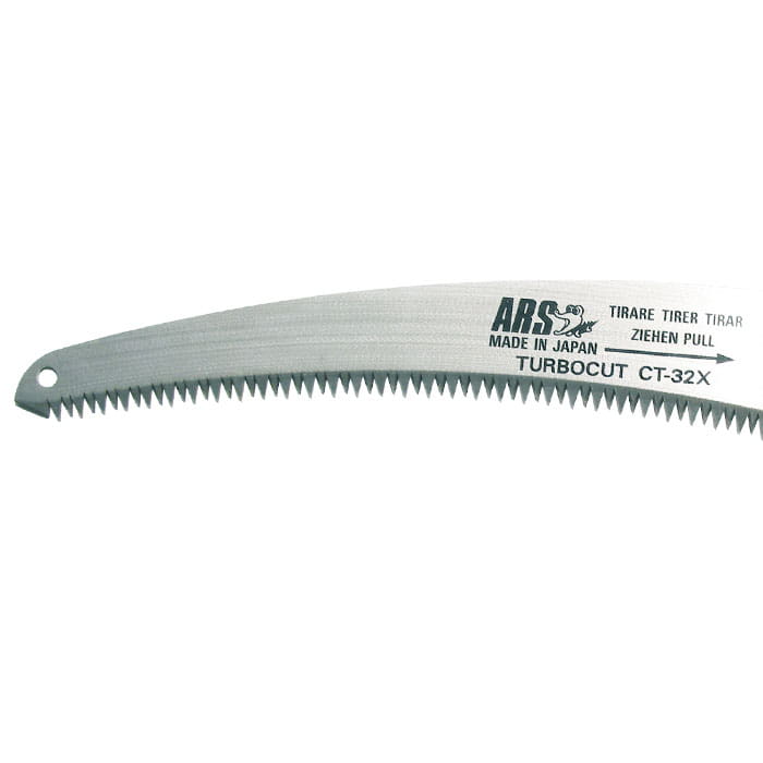 Lame de scie TurboCut Original d’ARS, lame de scie incurvée avec dents fines et impression « ARS Made in Japan TURBOCUT CT-32X »