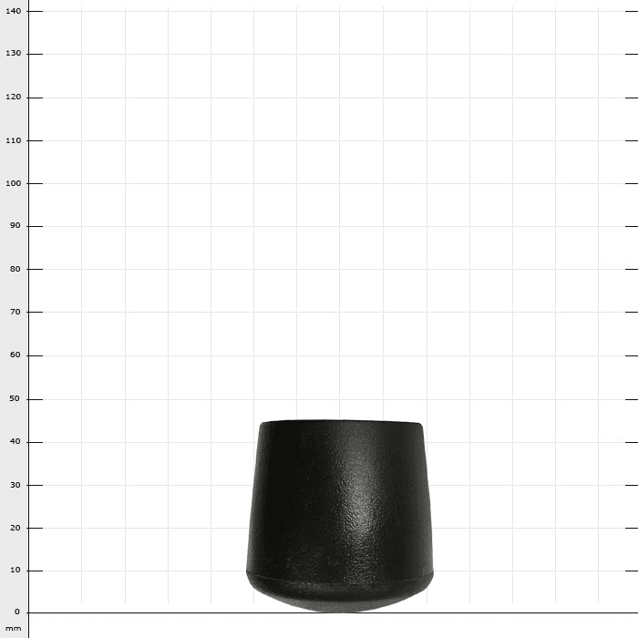 Embout ArboRapid T3, embout en plastique noir de forme conique et surface lisse