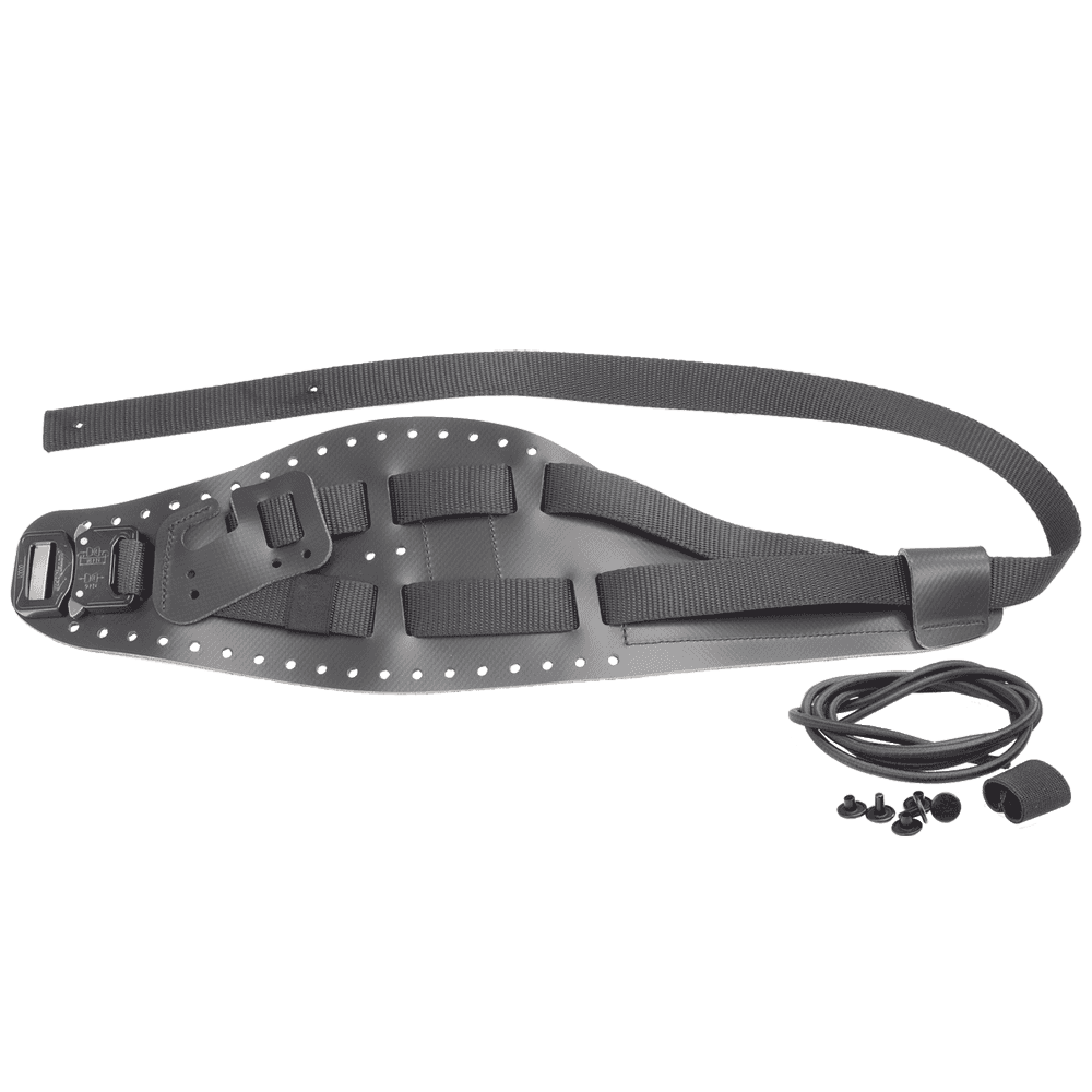 treeMOTION Leg Loop L en noir avec boucle, plusieurs boucles et accessoires tels que des cordons et des vis