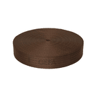 Sangle GEFA 8 t Sangle classique marron enroulée avec lettrage imprimé GEFA