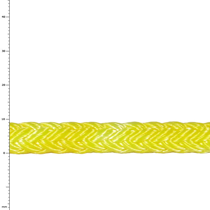 Corde tressée Tenex TEC 09 jaune, nom du fabricant non visible