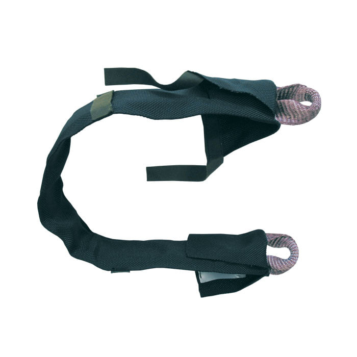 Sangle à boucle Kreuzeder 6/12 t, sangle à boucle noire avec deux extrémités à boucle rose-gris
