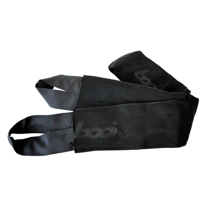 boa Dyneema loop S, boucle plate noire avec double extrémité et inscription brodée « boa »