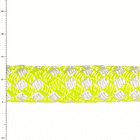 Sirius Bull Rope 16, gros plan d’une corde tressée en jaune et blanc