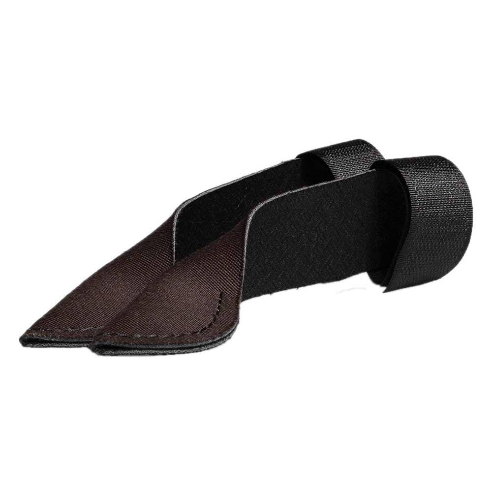Protection contre les épines de chardon en marron et noir, en tissu avec fermeture velcro, deux pièces