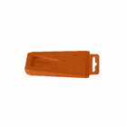 Orange ArbPro Abattage Cale 140 couché avec trou de préhension sur fond blanc