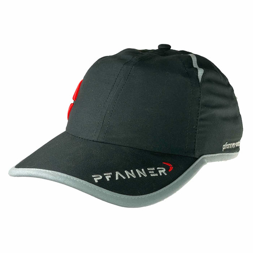 Casquette PFANNER® Casquette noire avec bordure grise et inscription PFANNER blanche et rouge sur le devant