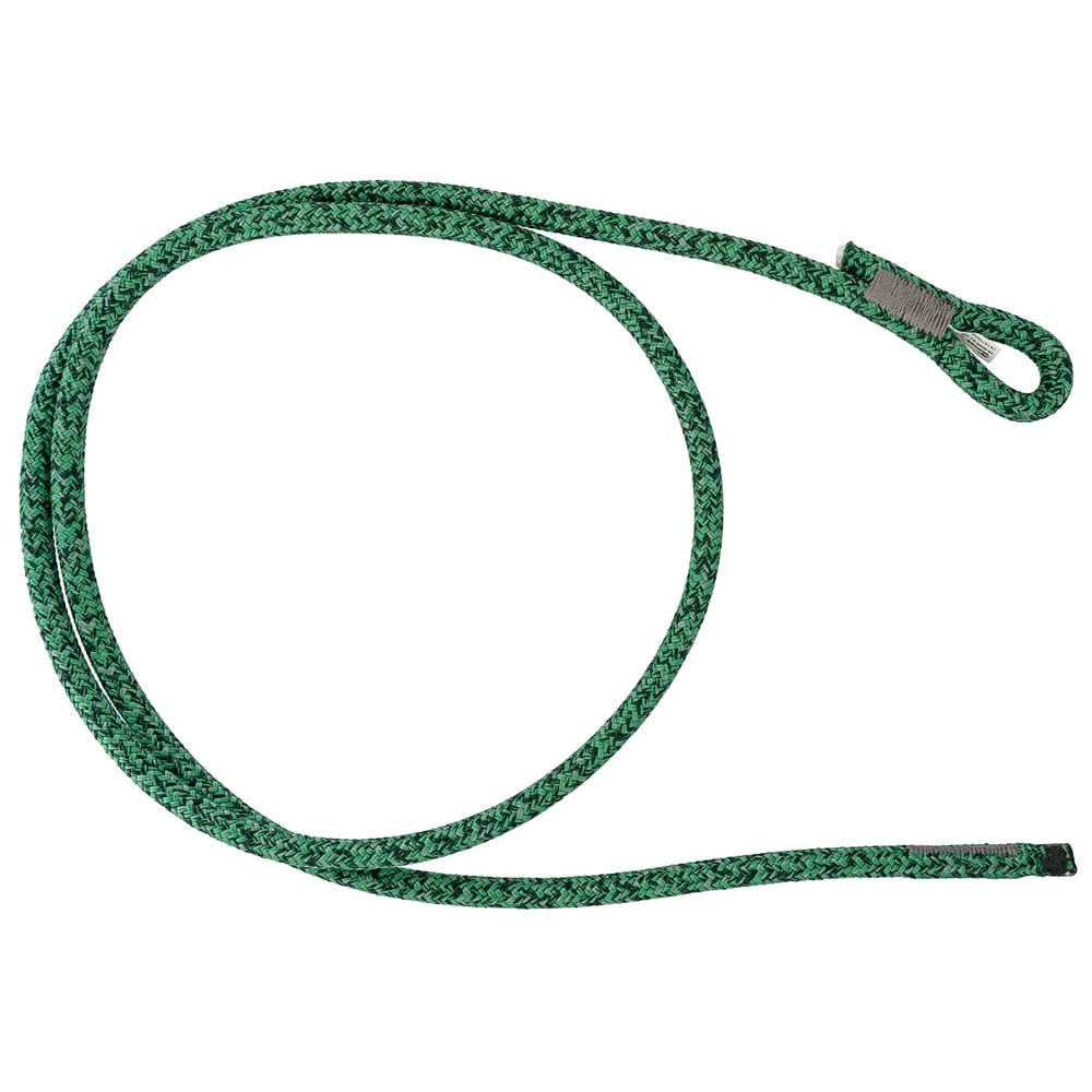 Pont de singe Kinisi Max, corde verte avec des motifs verts et noirs plus foncés, une boucle à une extrémité