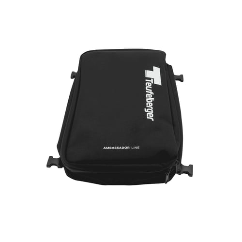 Gear Mule de Teufelberger, sac noir avec logo blanc et inscription Ambassador Line sur le devant