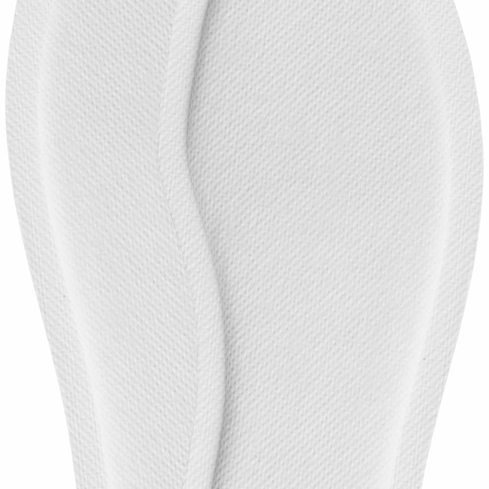Deux chauffe-semelles blanches en tissu, pas de caractéristiques du fabricant, nom du produit