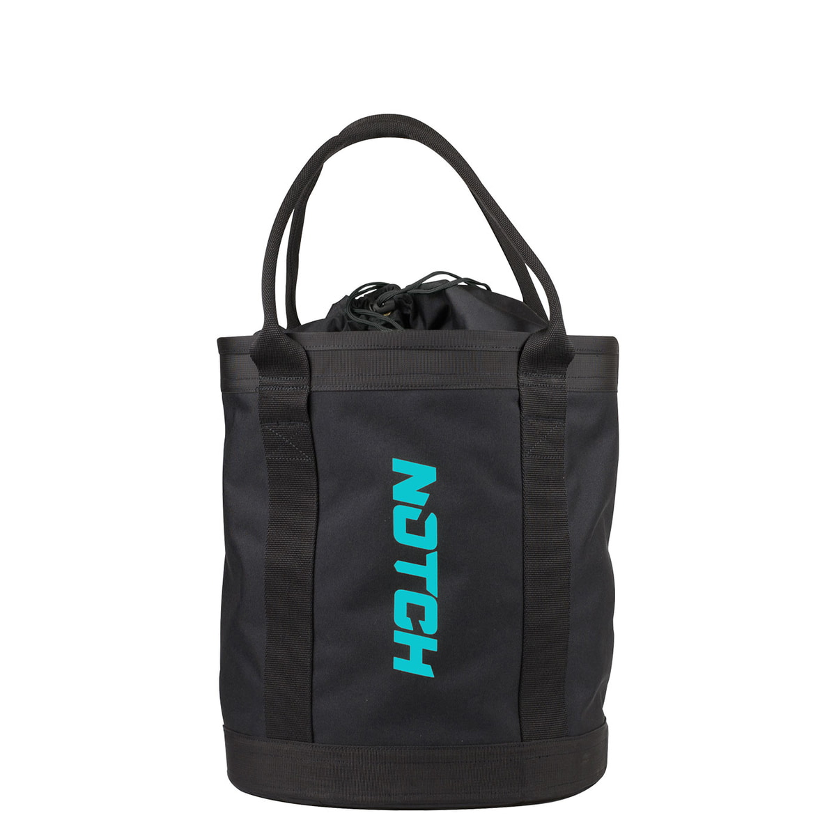 Sac Pro 250 noir avec deux poignées et logo NUTCH turquoise sur le devant