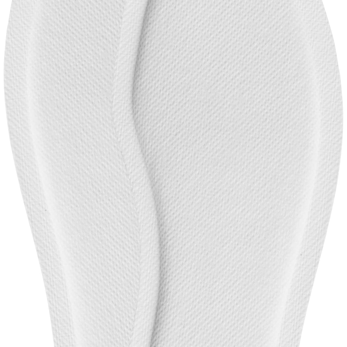 Deux chauffe-semelles blanches en tissu, pas de caractéristiques du fabricant, nom du produit