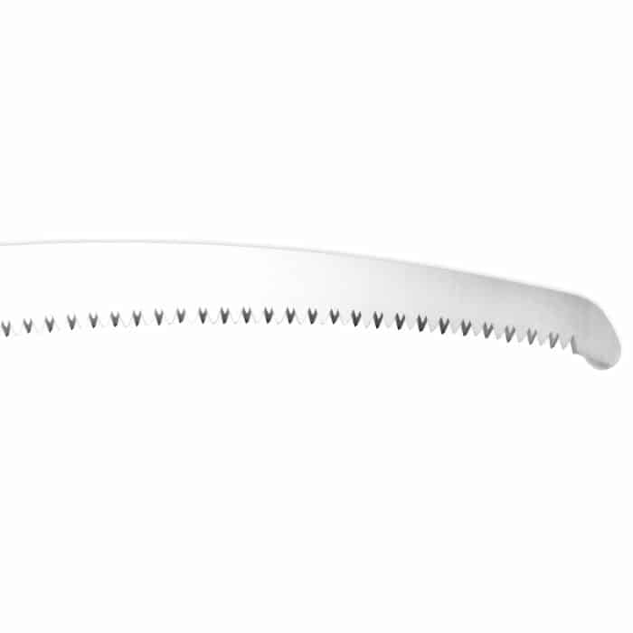 Zübat 390-7.5 Lame de scie, lame de scie incurvée avec dents acérées sur fond blanc