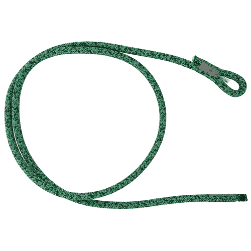 Pont de singe Kinisi Max, corde verte avec des motifs verts et noirs plus foncés, une boucle à une extrémité