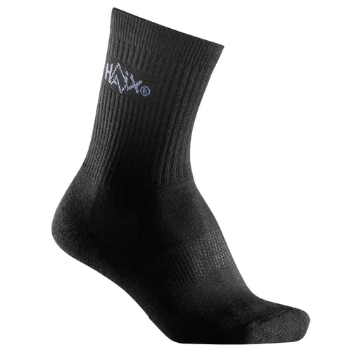 Chaussettes multifonctionnelles en noir avec logo Haix blanc sur la tige