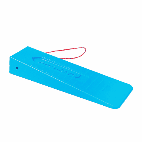 Cale en plastique bleu Triss avec ruban rouge, nom du produit Triss