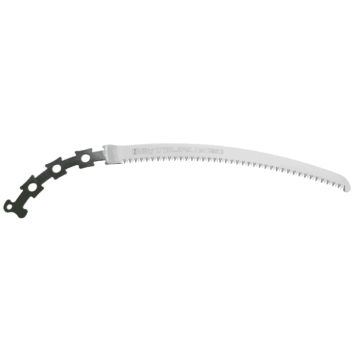 Lame de scie Tsurugi Curve 330-7.5, lame de scie incurvée avec dents fines et fermeture noire à l’extrémité de la poignée