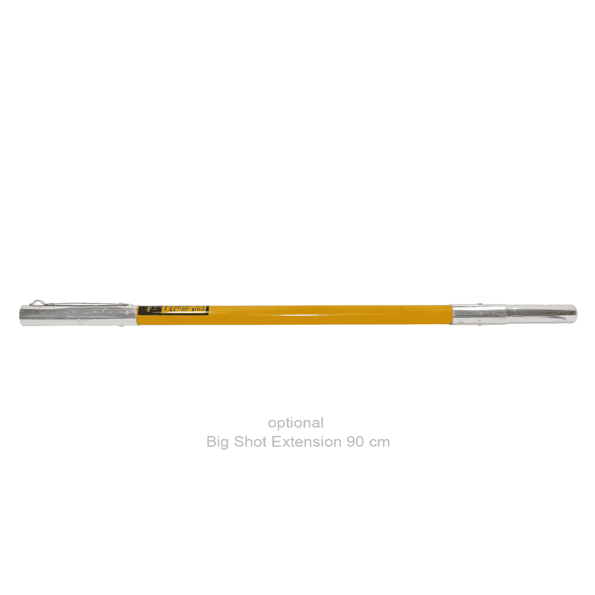 Big Shot Set tige jaune avec extrémités argentées, extension Big Shot 90 cm en option
